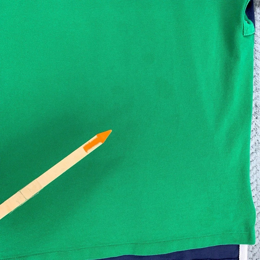 Polo Ralph Lauren Shirt Men's XL Green Blue Mercer RL Polo Team Big Pony VTG *